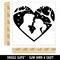 Valentine's Day Couple Kiss Heart Love Anniversary Self-Inking Rubber Stamp Ink Stamper